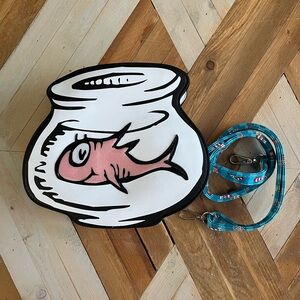 Dr. Seuss One Fish Two Fish Fishbowl Crossbody Novelty Bag